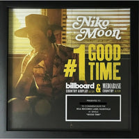 Niko Moon ’Good Time’ #1 Single RCA Label Award - Record Award