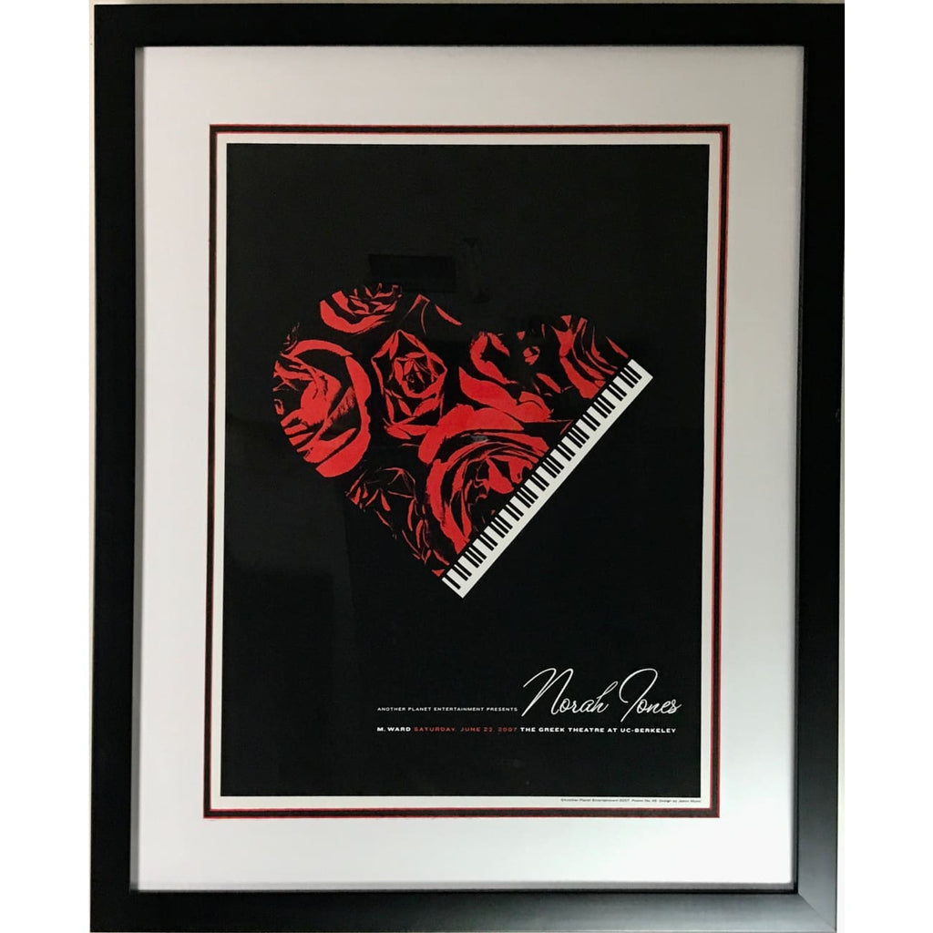 musicgoldmine.com - Norah Jones 2007 Concert Poster - Framed