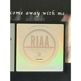 Norah Jones Come Away With Me RIAA Platinum Award - Record Award