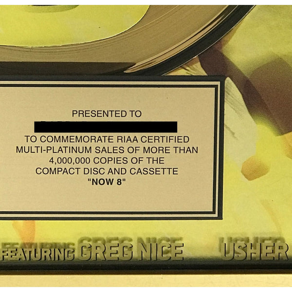 musicgoldmine.com - NOW 8 Multi-Artist RIAA 4x Multi-Platinum Award ...