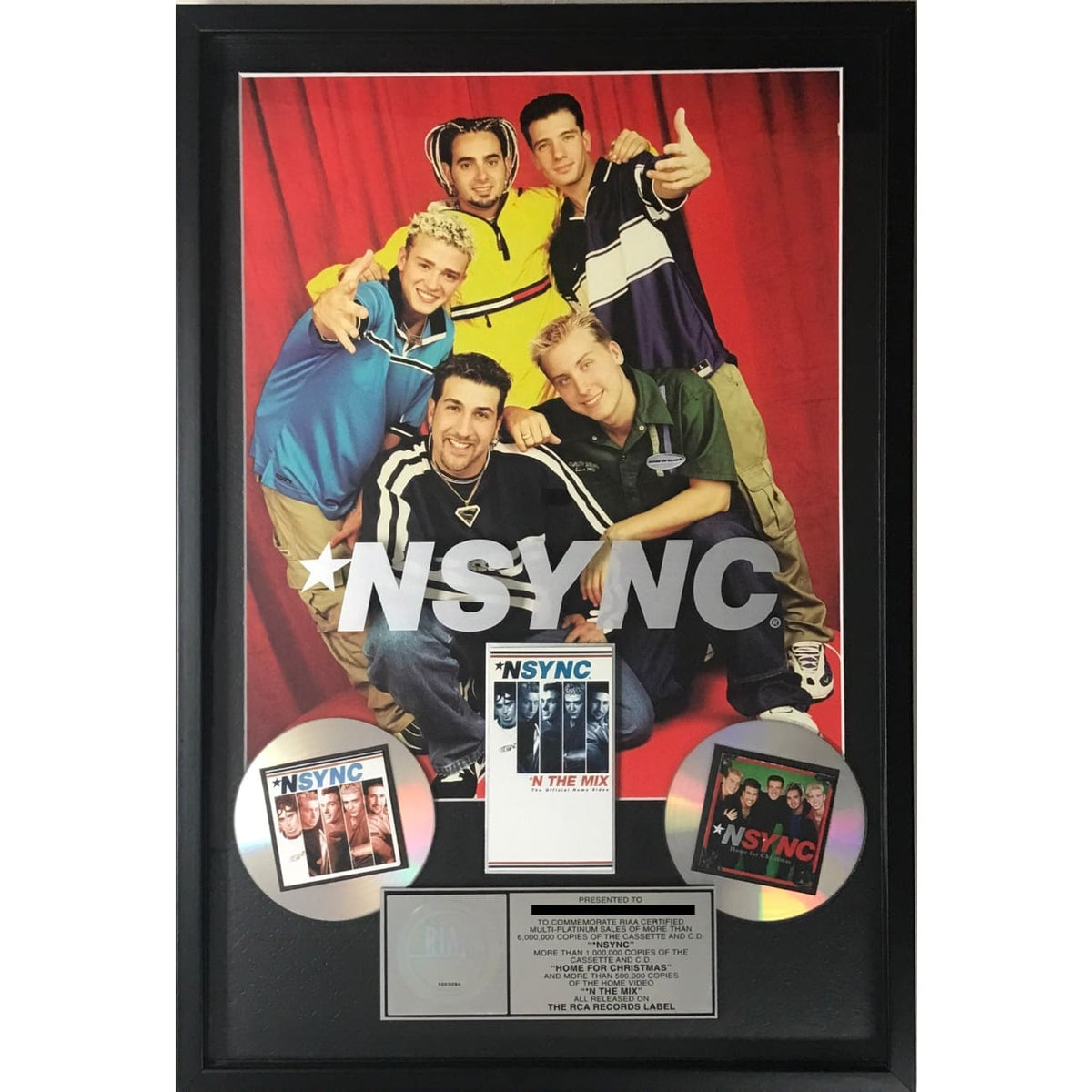 musicgoldmine.com - NSYNC Debut Album RIAA 6x Multi-Platinum Combo ...