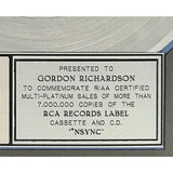 NSYNC Debut Album RIAA 7x Multi-Platinum Award - Record Award