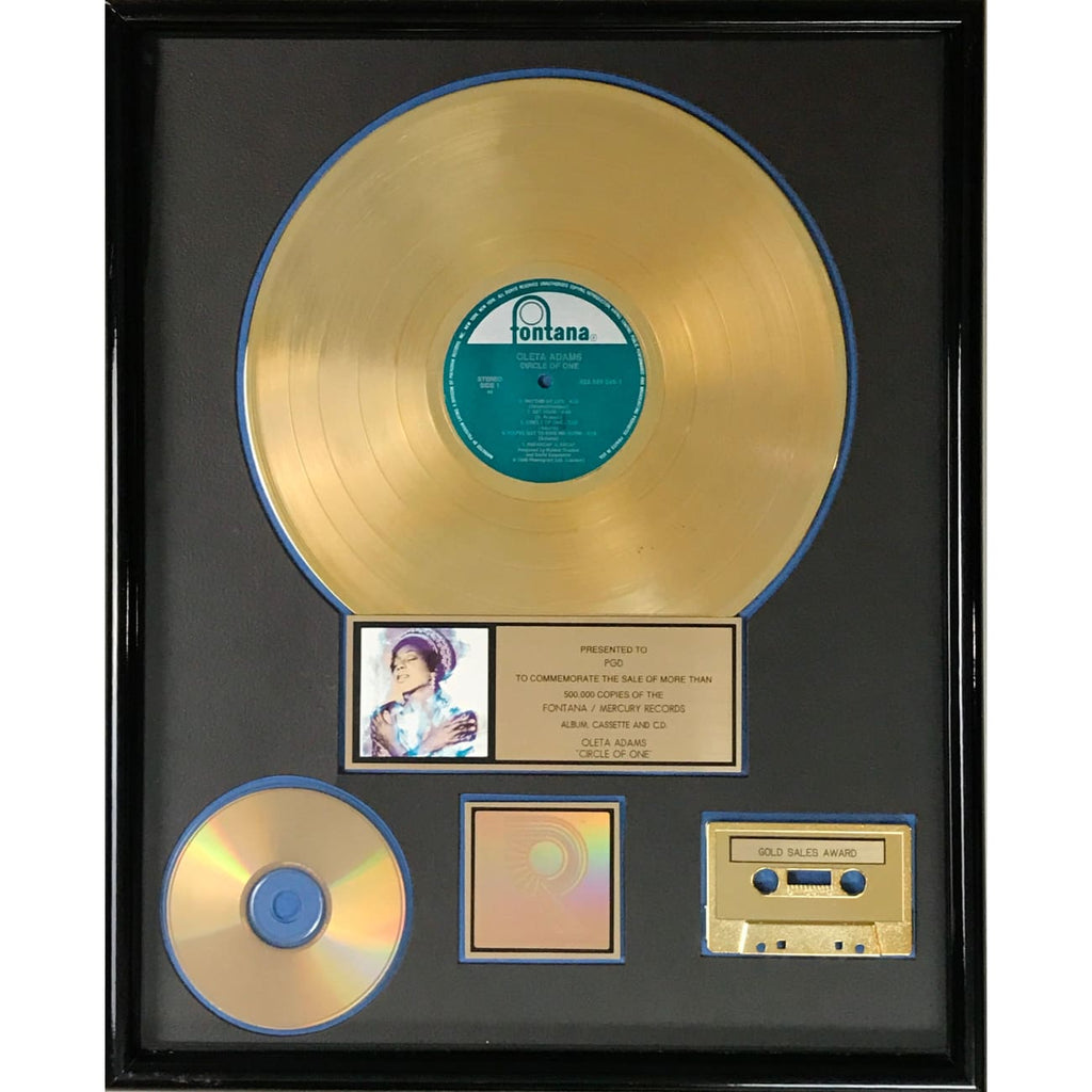 musicgoldmine.com - Oleta Adams Circle Of One RIAA Gold Album