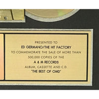 OMD The Best Of OMD RIAA Gold Album Award - Record Award