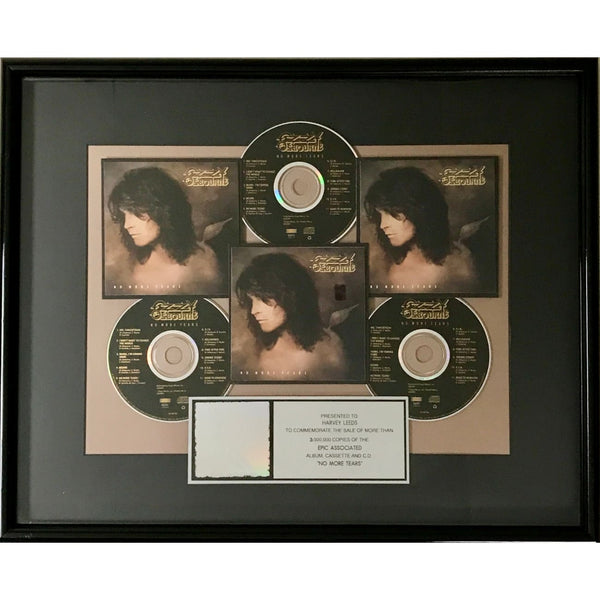 Ozzy Osbourne No More Tears RIAA 3x Multi-Platinum Album Award - Record Award
