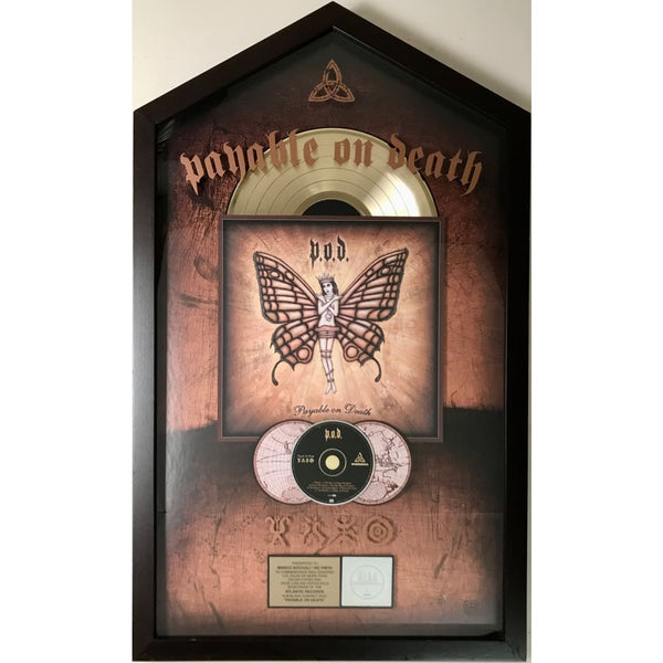 P.O.D. Payable On Death RIAA Gold Album Award - Record Award