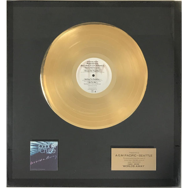 Pablo Cruise Worlds Away 70s A&M Records Award - Record Award