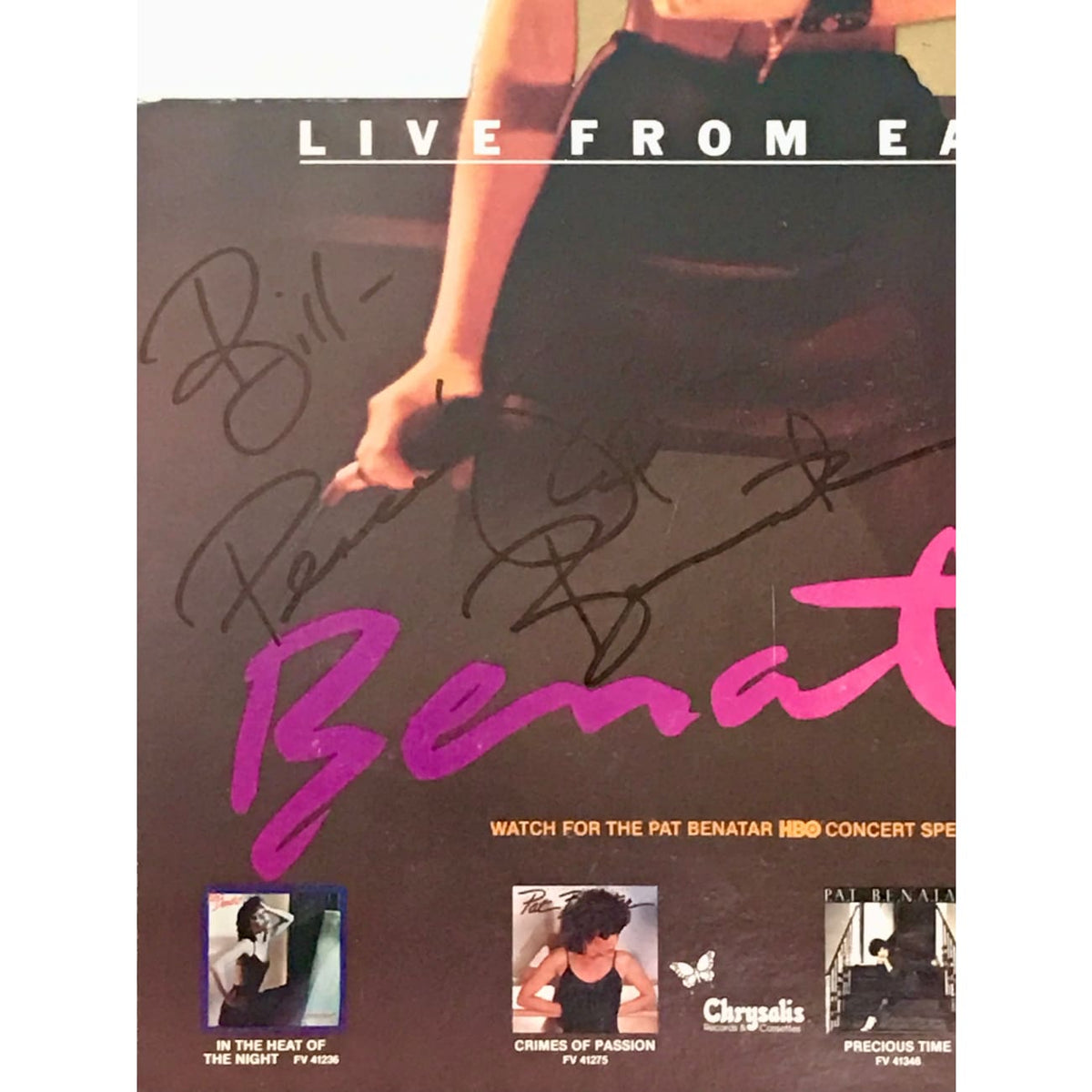 musicgoldmine.com - Pat Benatar 1980s Promo Store Display Signed by ...