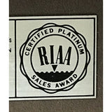 Paul McCartney Pipes Of Peace RIAA Platinum Album Award - Record Award