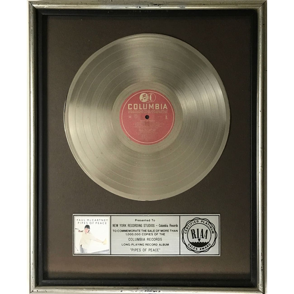 musicgoldmine.com - Paul McCartney Pipes Of Peace RIAA Platinum