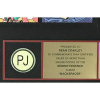 Pearl Jam Backspacer RIAA Gold Album Award - Record Award