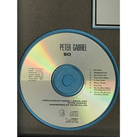 Peter Gabriel So RIAA 4x Multi-Platinum Album Award - Record Award