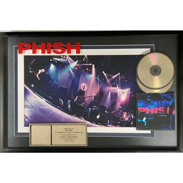 Phish A Live One RIAA Gold Album Award - Record Award