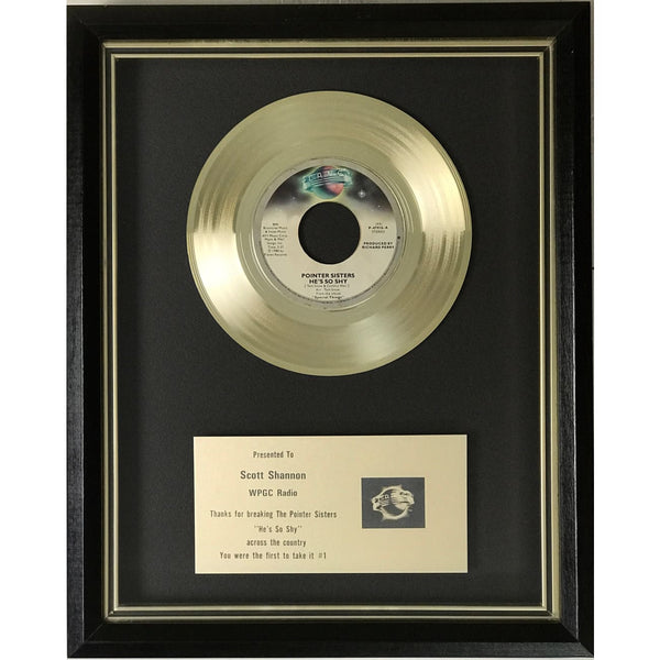 Pointer Sisters ’He’s So Shy’ 1980 Planet Records label award - Record Award