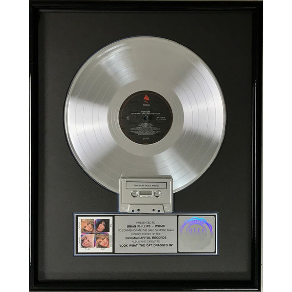 Poison Look What The Cat Dragged In RIAA Platinum Album Award - Record Award