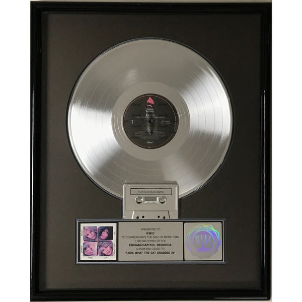 Poison Look What The Cat Dragged In RIAA Platinum Album Award - Record Award
