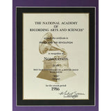 Prince 1986 ’Kiss’ Grammy Nomination Certificate presented to Prince And The Revolution - RARE - Record Award