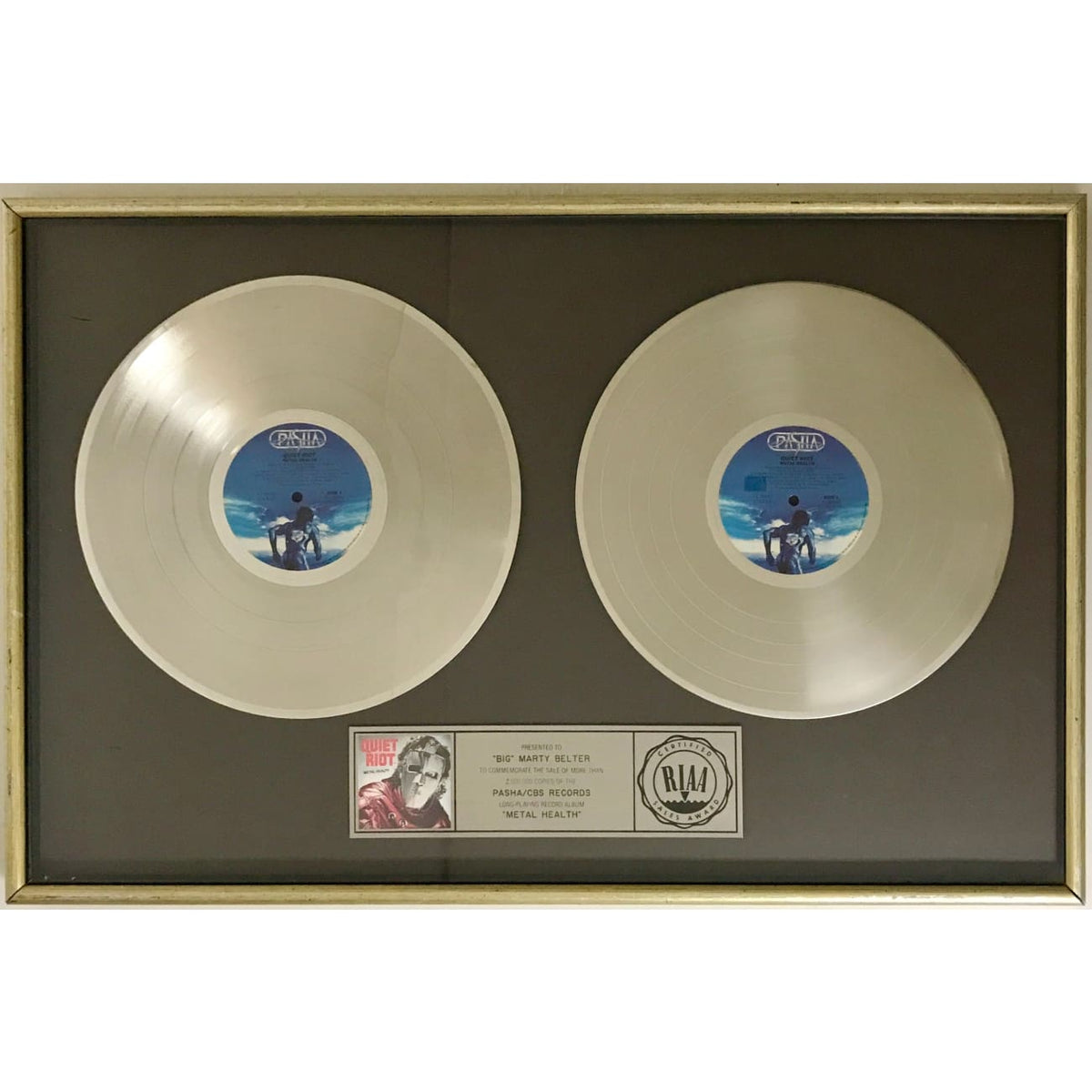 musicgoldmine.com - Quiet Riot Metal Health RIAA 2x Multi-Platinum LP ...