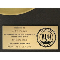 R.E.O. Speedwagon Ridin’ The Storm Out RIAA Gold LP Award - Record Award