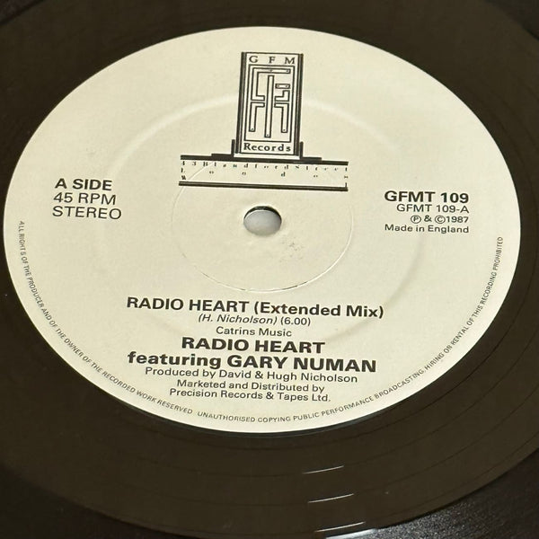 Radio Heart ft. Gary Numan ’Radio Heart’ 12’ Vinyl Import 1987 - Media