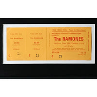 Ramones Genuine 1978 Ticket Collage - Music Memorabilia