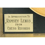 Ramsey Lewis ’Wade In The Water’ 1960s Disc Award Ltd presented to Ramsey Lewis - RARE - Record Award