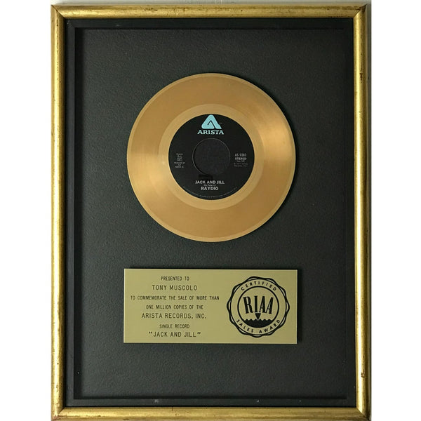Raydio Jack And Jill RIAA Gold Single Award - Record Award