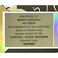 Relient K Mmhmm RIAA Gold Album Award - Record Award