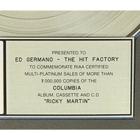 Ricky Martin debut RIAA 7x Multi-Platinum Album Award - Record Award
