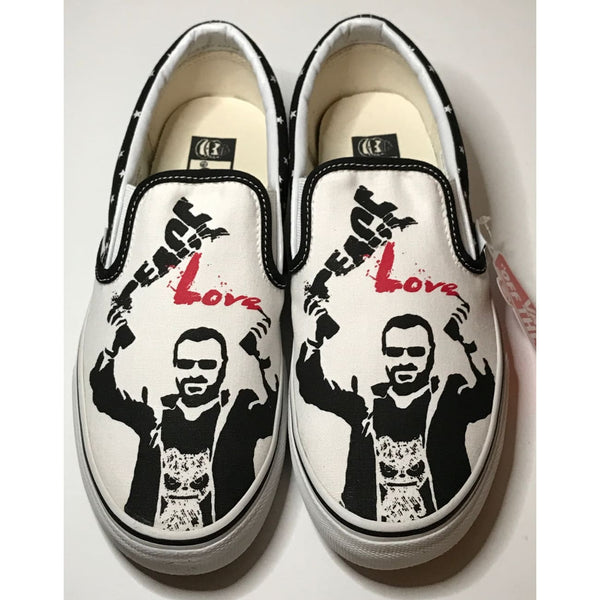 Ringo Starr Peace & Love Rare Vans Mid-2010s Slip-Ons - NEW In Box - Music Memorabilia