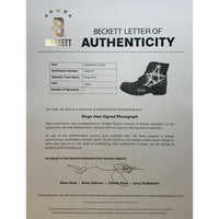 Ringo Starr Signed Custom Timberland Boot w/BAS LOA - Music Memorabilia