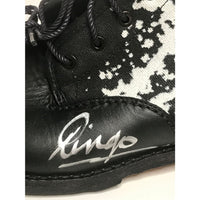 Ringo Starr Signed Custom Timberland High Top Boot w/BAS LOA - Music Memorabilia