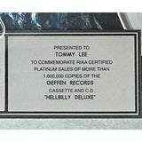 Rob Zombie Hellbilly Deluxe RIAA Platinum Album Award presented to/signed by Tommy Lee - Record Award