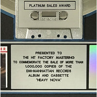 Robert Palmer Heavy Nova RIAA Platinum Album Award - Record Award