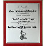 Robert Palmer Heavy Nova RIAA Platinum Album Award - Record Award