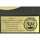 Roberta Flack Blue Lights In The Basement RIAA Gold Album Award - Record Award