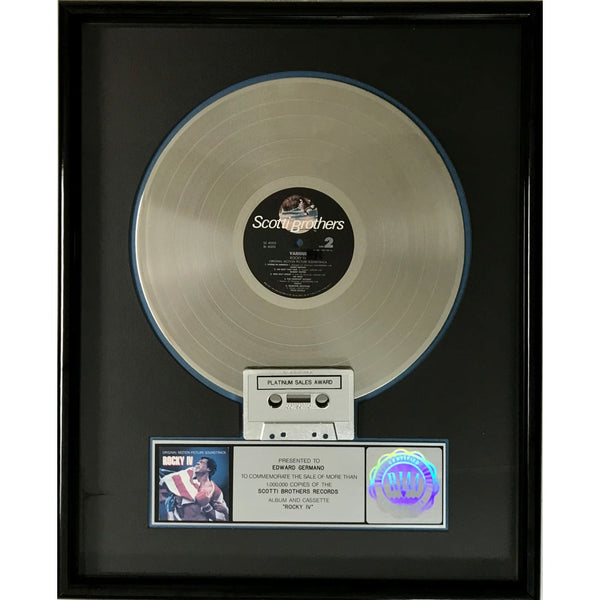 Rocky IV Soundtrack RIAA Platinum Album Award - Record Award