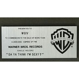 Rod Stewart ’Da Ya Think I’m Sexy’ Warner Bros Single 45 Award - Record Award