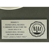 Rod Stewart Foot Loose & Fancy Free RIAA Platinum Album Award - Record Award