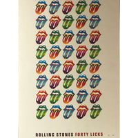 Rolling Stones Forty Licks Limited Edition Lithograph #092 Framed Poster