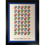 Rolling Stones Forty Licks Limited Edition Lithograph #092 Framed Poster