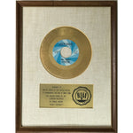 Rolling Stones ’Ruby Tuesday’ White Matte RIAA Gold 45 Award presented to Brian Jones - RARE - Record Award