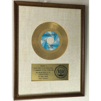 Rolling Stones ’Ruby Tuesday’ White Matte RIAA Gold 45 Award presented to Brian Jones - RARE - Record Award