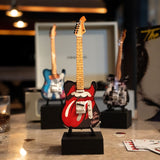 Rolling Stones Tongue and Lips Mini Guitar - Miniatures