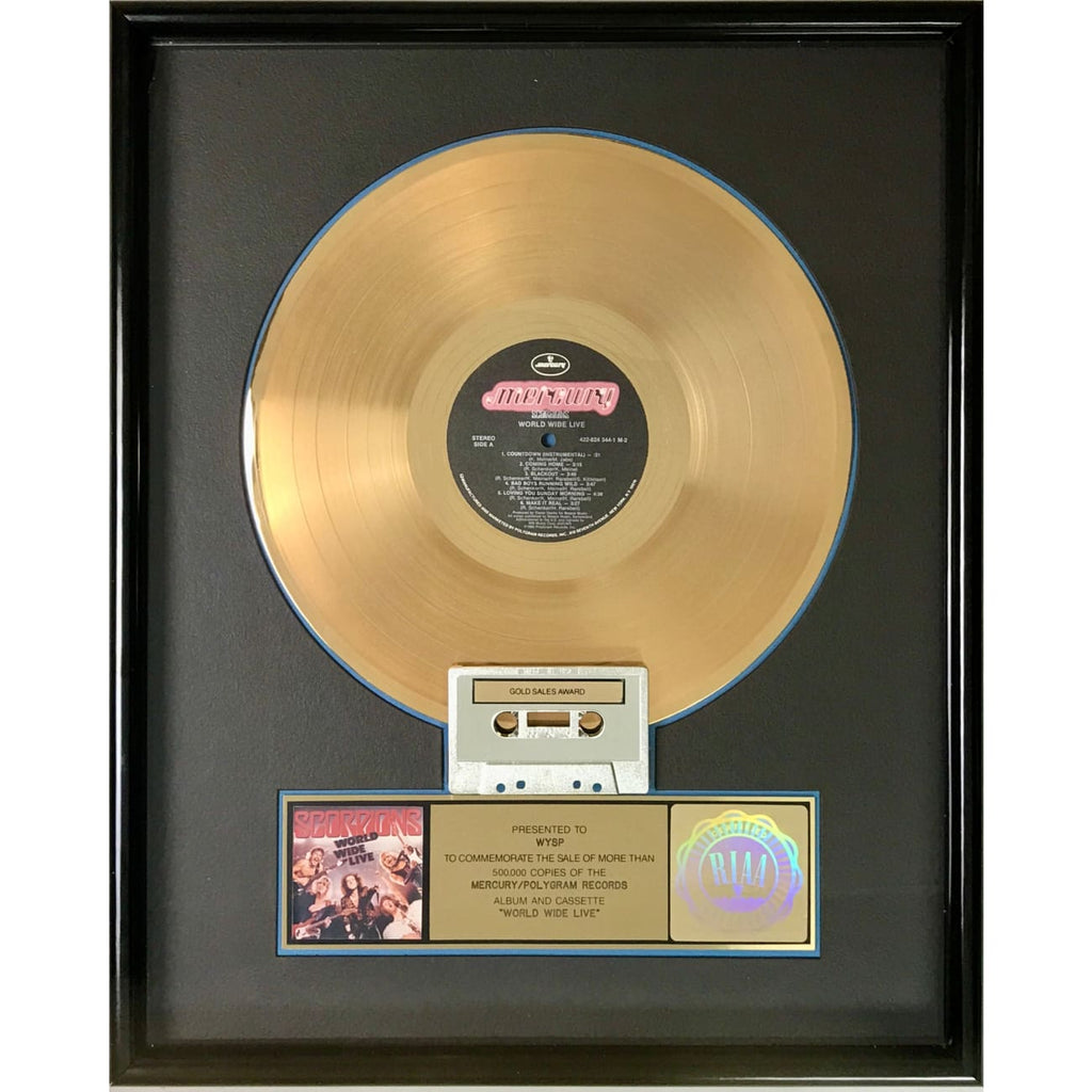 musicgoldmine.com - Scorpions World Wide Live RIAA Gold Album