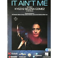Selena Gomez Signed ’It Ain’t Me’ Sheet Music w/BAS COA - Autographed Collectible
