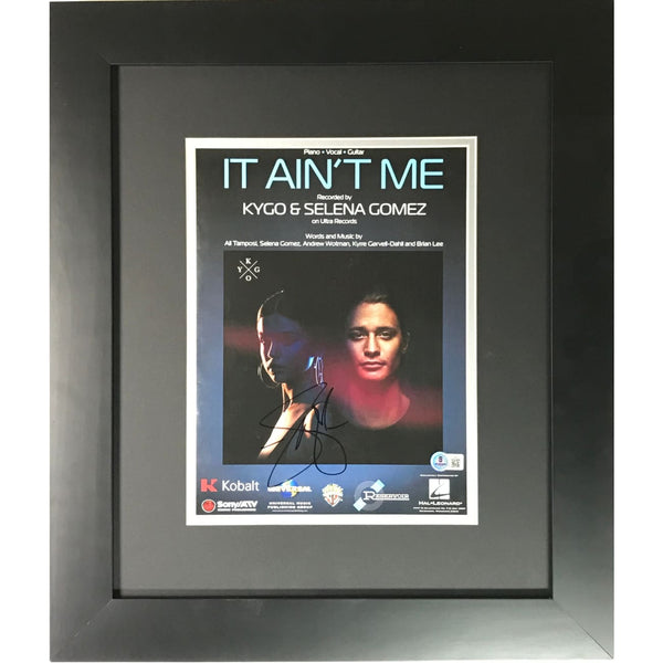 Selena Gomez Signed ’It Ain’t Me’ Sheet Music w/BAS COA - Autographed Collectible