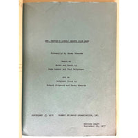 Sgt. Pepper’s Lonely Hearts Club Band Original 1978 Film Script - Music Memorabilia