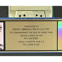 Sheena Easton The Lover In Me RIAA Gold Album Award - Record Award