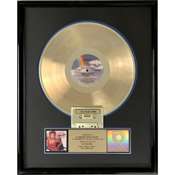 Sheena Easton The Lover In Me RIAA Gold Album Award - Record Award